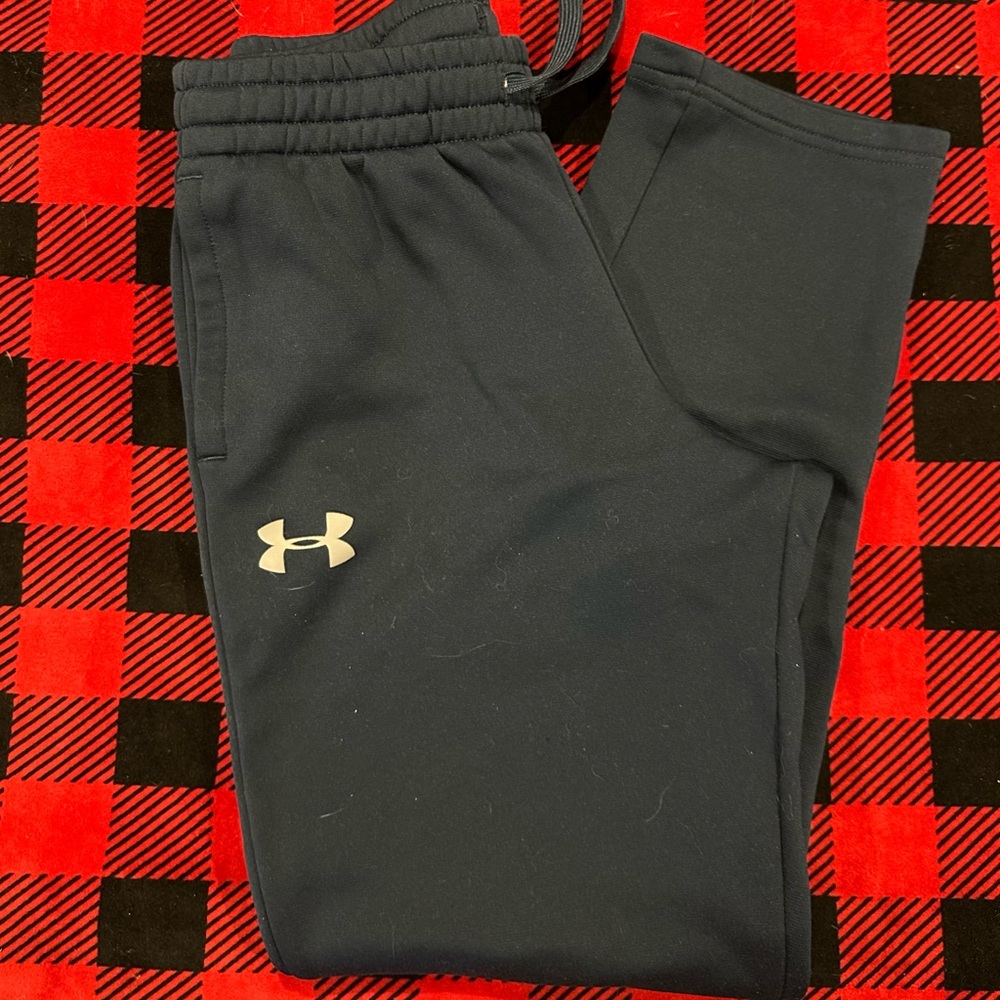 Navy UA Boys Sweatpants